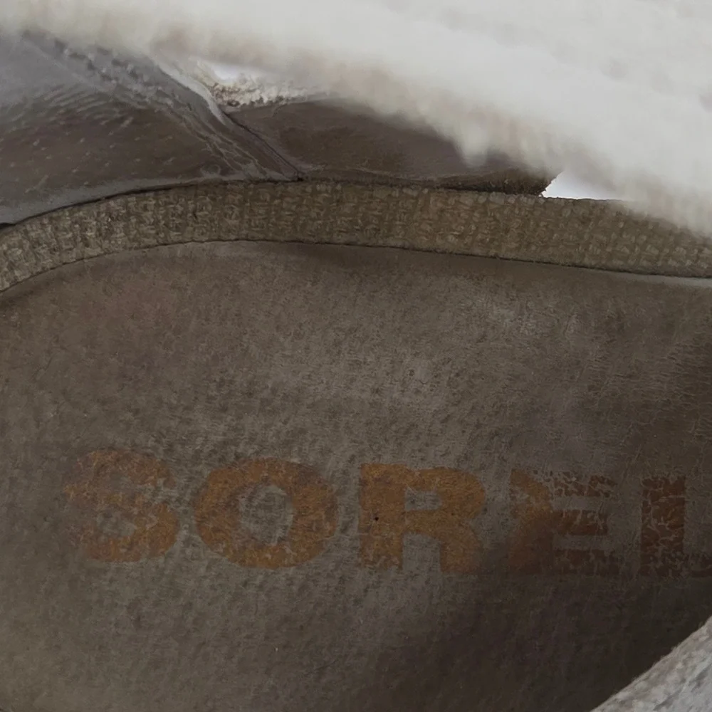 Sorel‎ Womens Joanie II Lace Wedge Sandal Grey Suede Size 8 Streetwear Edgy